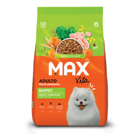 MAX VITA PERROS RAZAS PEQUEÑAS VEGETALES x 8 KG