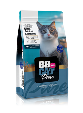 Br For Cat  Adultos Castrado Salmon