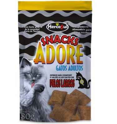 Snacks Adore gato pelos largo x 80 g
