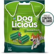 Snacks Dog Licious Dental Fresh para Perros x 65 grs