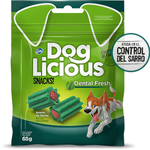 Snacks Dog Licious Dental Fresh para Perros x 65 grs